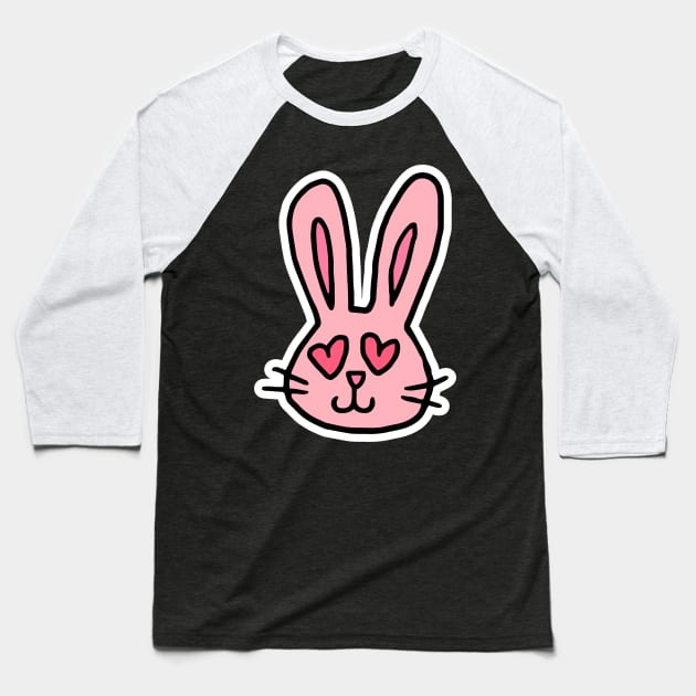 Bunny Love Baseball T-Shirt by TheMioStore